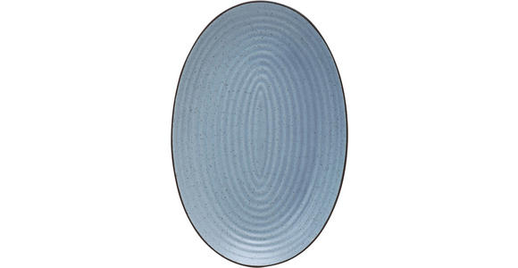 SERVIERPLATTE FARMHOUSE 21/31 cm - Blau, Design, Keramik (21/31cm) - Landscape