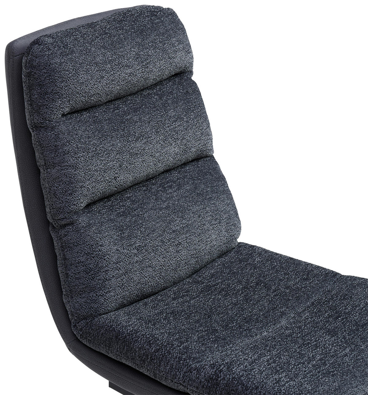SCHWINGSTUHL  in Eisen Webstoff  - Anthrazit/Schwarz, MODERN, Textil/Metall (45/91.5/62cm) - Livetastic