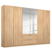 DREHTÜRENSCHRANK in Sonoma Eiche, Silberfarben  - Silberfarben/Alufarben, MODERN, Holzwerkstoff/Metall (271/229/54cm) - Rauch Möbel