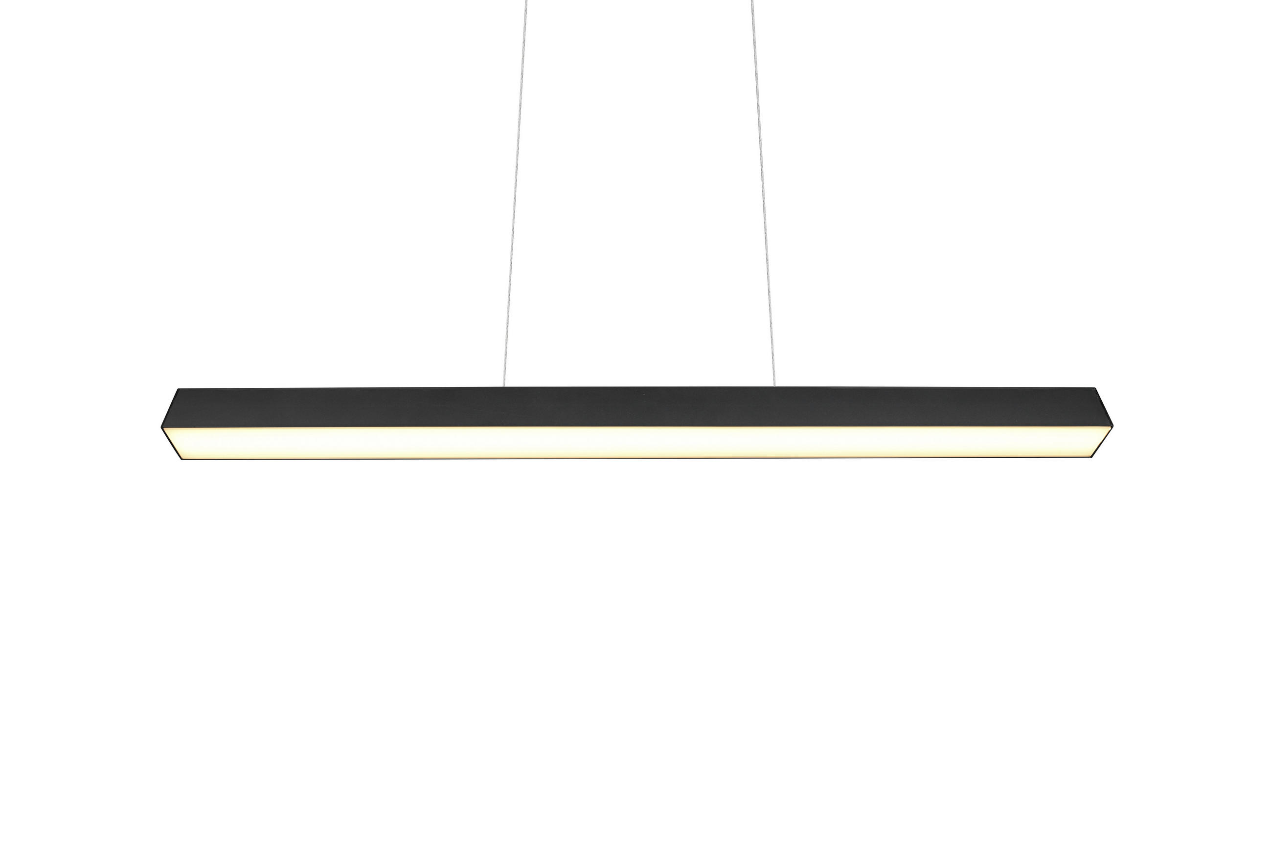 SCHIENENSYSTEM-HÄNGELEUCHTE - Schwarz, Basics, Metall (90/180/5cm) - Trio Leuchten