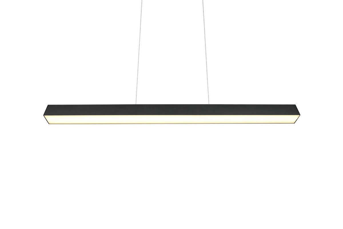SCHIENENSYSTEM-HÄNGELEUCHTE - Schwarz, Basics, Metall (90/180/5cm) - Trio Leuchten