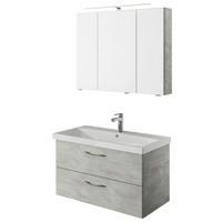 BADEZIMMER  in 90 cm  - Weiß/Grau, KONVENTIONELL, Holzwerkstoff (90cm) - Pelipal