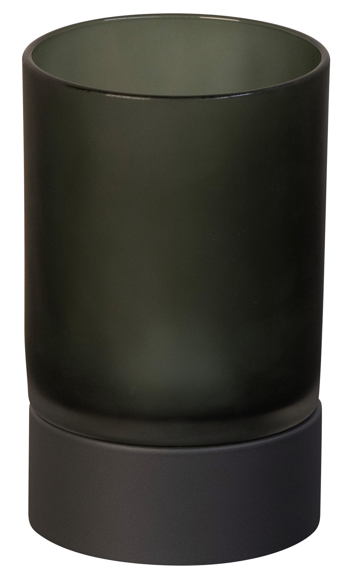 AKKU-TISCHLEUCHTE Ariva Pro 12/20 cm  - Salbeigrün/Hellgrau, Design, Glas/Metall (12/20cm)