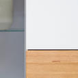 HIGHBOARD Triest Triest Weiß, Eichefarben  101/150/42 cm  - Eichefarben/Weiß, Design, Glas/Holz (101/150/42cm) - Novel