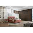 BOXSPRINGBETT 200/200 cm,  in Lachsfarben, Topper, Matratzen, H3 + H3 = fest  - Schwarz/Lachsfarben, Design, Kunststoff/Textil (200/200cm) - Dieter Knoll
