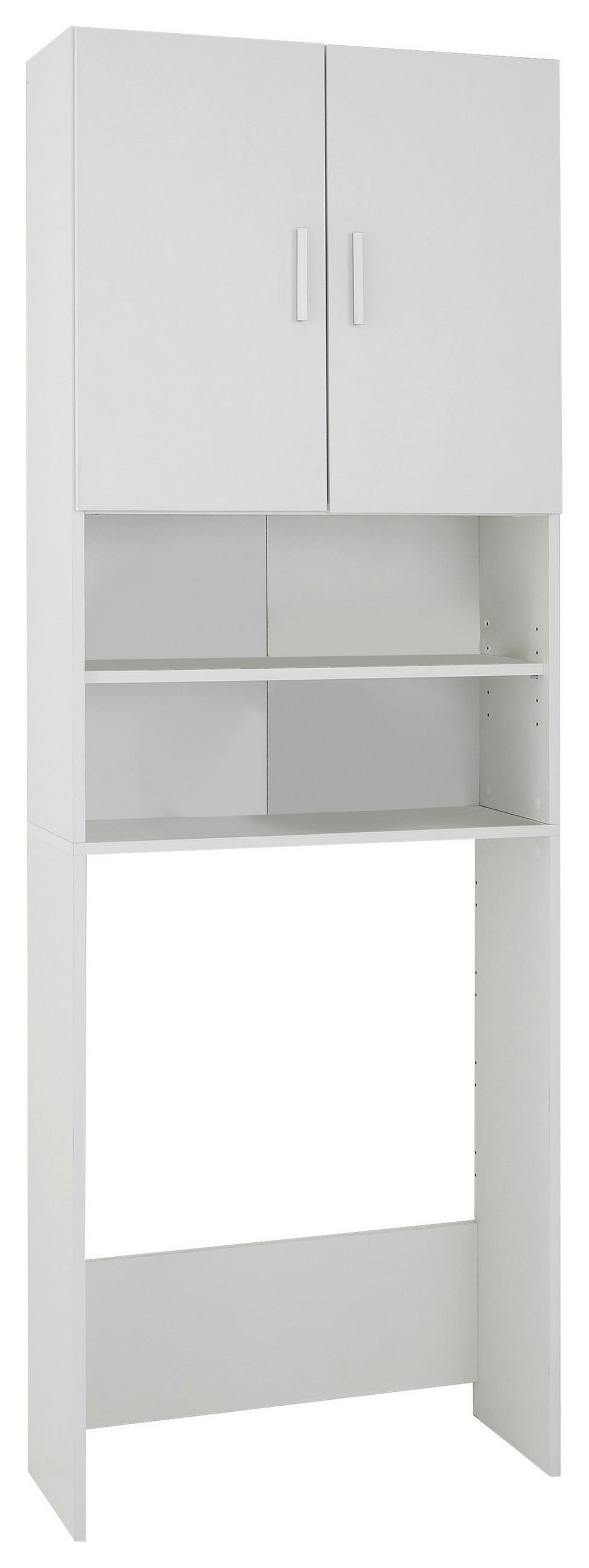 SKŘÍŇKA NAD PRAČKU, bílá - bílá/barvy stříbra, Moderní, kompozitní dřevo/plast (64/190/26cm) - MID.YOU