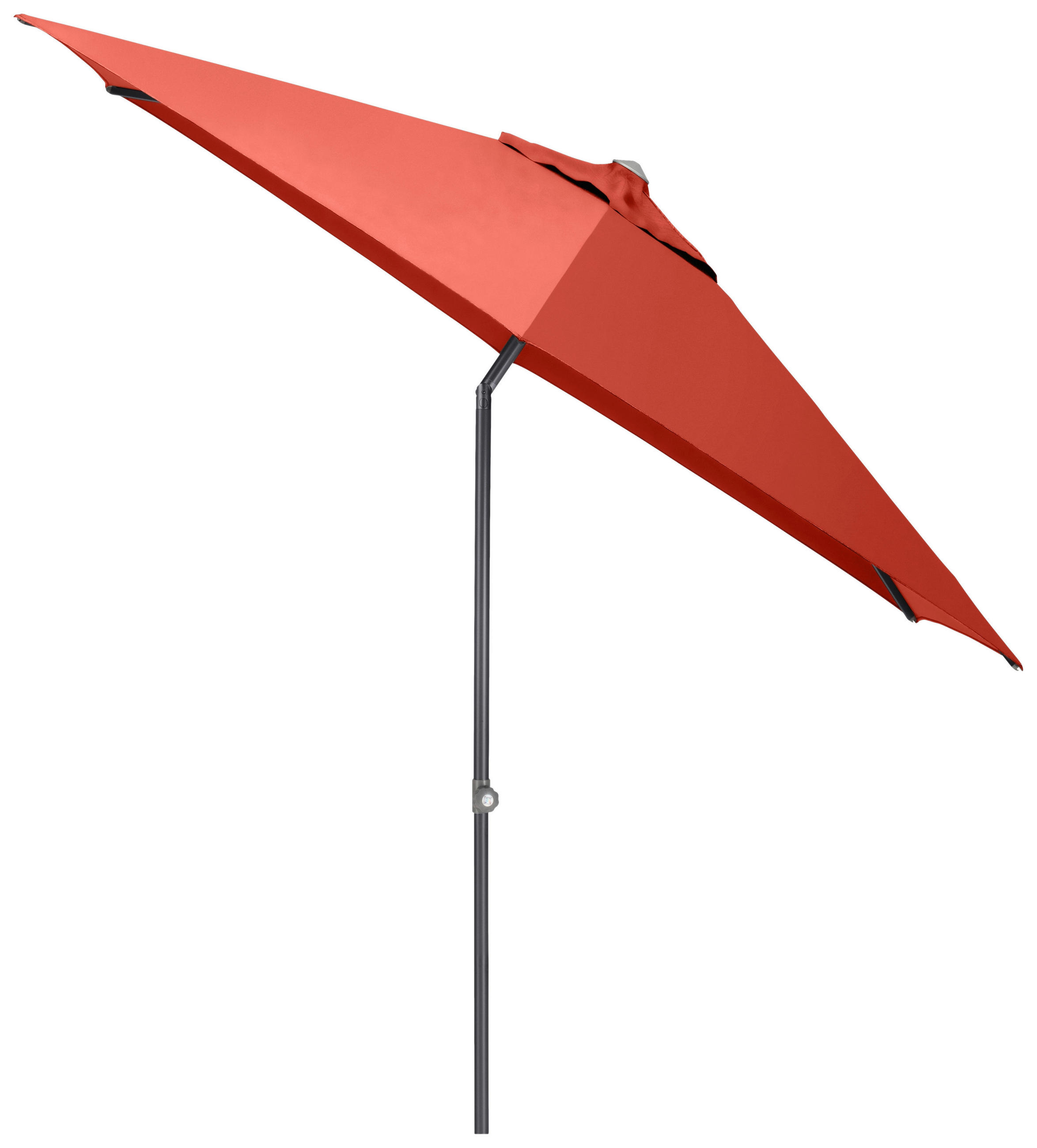 SONNENSCHIRM 230 cm Terracotta  - Anthrazit/Terracotta, Basics, Textil/Metall (230cm) - Kettler