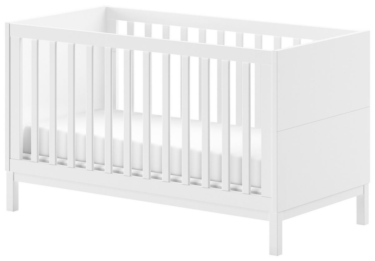 KINDER-/JUNIORBETT 70/140 cm  in Weiß  - Naturfarben/Weiß, MODERN, Holz/Holzwerkstoff (70/140cm) - MID.YOU