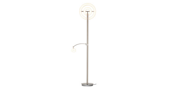 LED-DECKENFLUTER 40/180 cm    - Weiß/Nickelfarben, KONVENTIONELL, Kunststoff/Metall (40/180cm) - Dieter Knoll