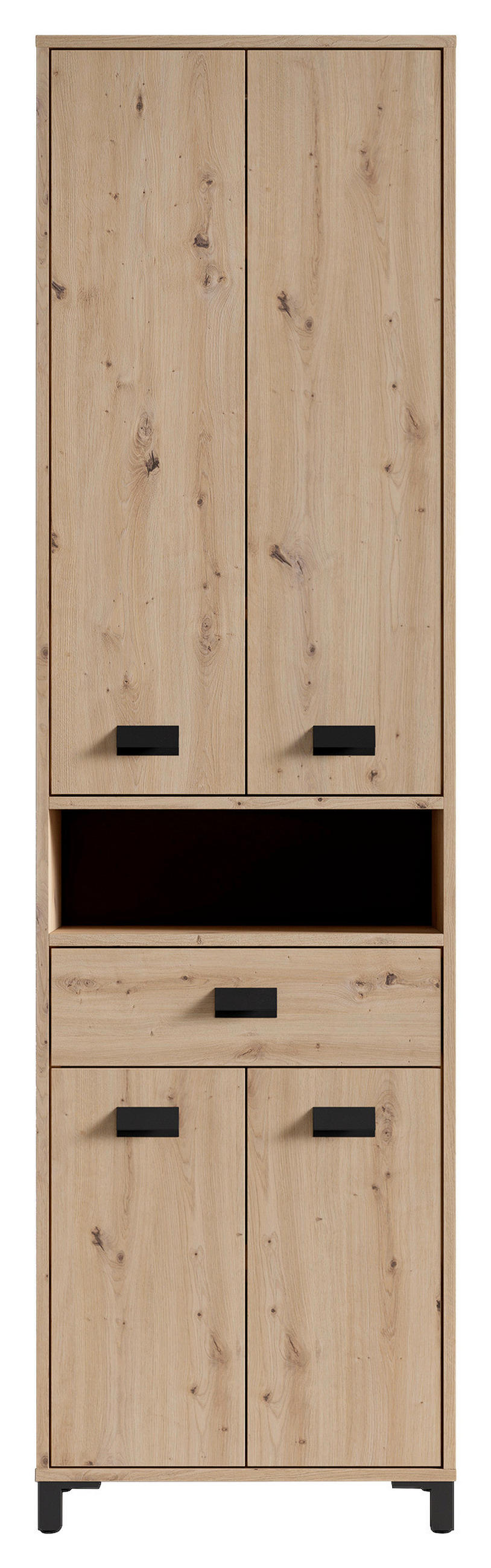 HOCHSCHRANK 54/193/31 cm  - Anthrazit/Schwarz, MODERN, Holzwerkstoff/Kunststoff (54/193/31cm) - MID.YOU