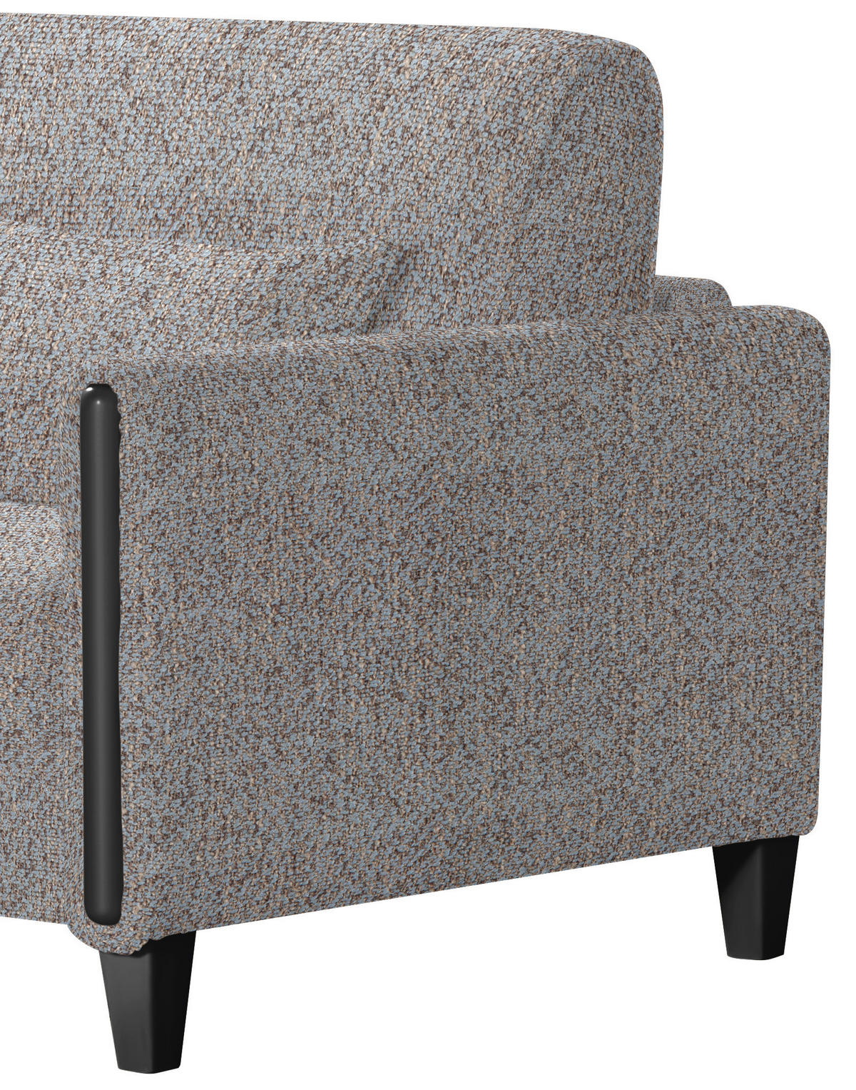 SCHLAFSOFA in Holz, Textil Blau, Braun  - Blau/Schwarz, Design, Holz/Textil (174/88/104cm) - Niels Andersson