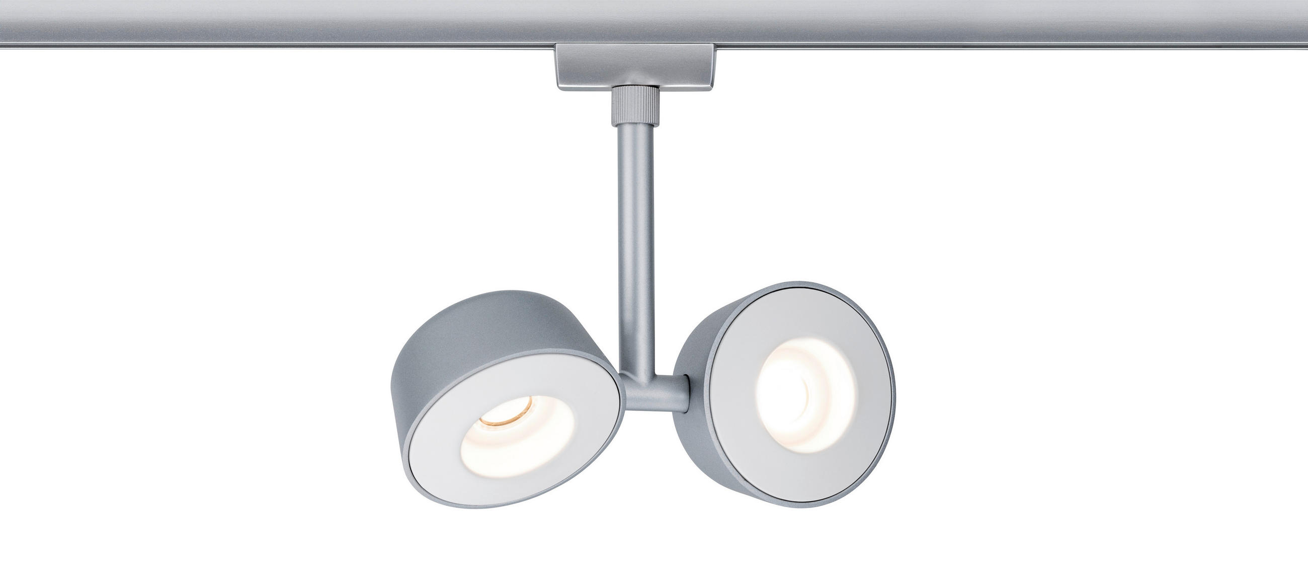 SCHIENENSYSTEM-STRAHLER - Chromfarben, Design, Kunststoff/Metall (19/18/4cm) - Paulmann