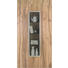 VITRINE Altholz, Eiche furniert, mehrschichtige Massivholzplatte (Tischlerplatte) Eichefarben - Eichefarben/Silberfarben, Design, Glas/Holz (96/194/42,3cm) - Voglauer