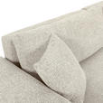 SCHLAFSOFA Flachgewebe Beige  inkl. Zierkissen, Rückenkissen, Bettkasten, Schlaffunktion, Rücken echt, Liegefläche im Originalstoff  - Beige/Schwarz, KONVENTIONELL, Kunststoff/Textil (250/74/92cm) - Carryhome