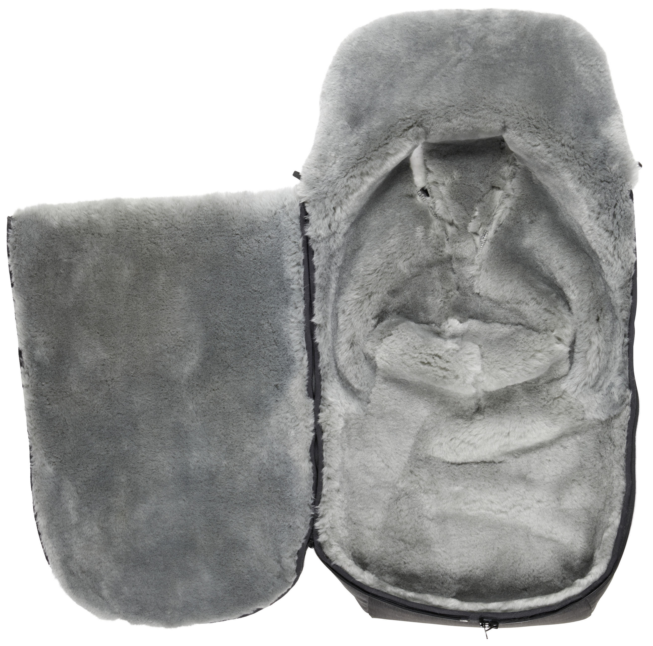 FELLSACK  - Grau, Natur, Textil (62/110cm) - Jimmylee