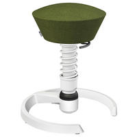 BÜROHOCKER 55/45,66/55 cm  - Weiß/Grün, MODERN, Textil/Metall (55/45,66/55cm) - Aeris