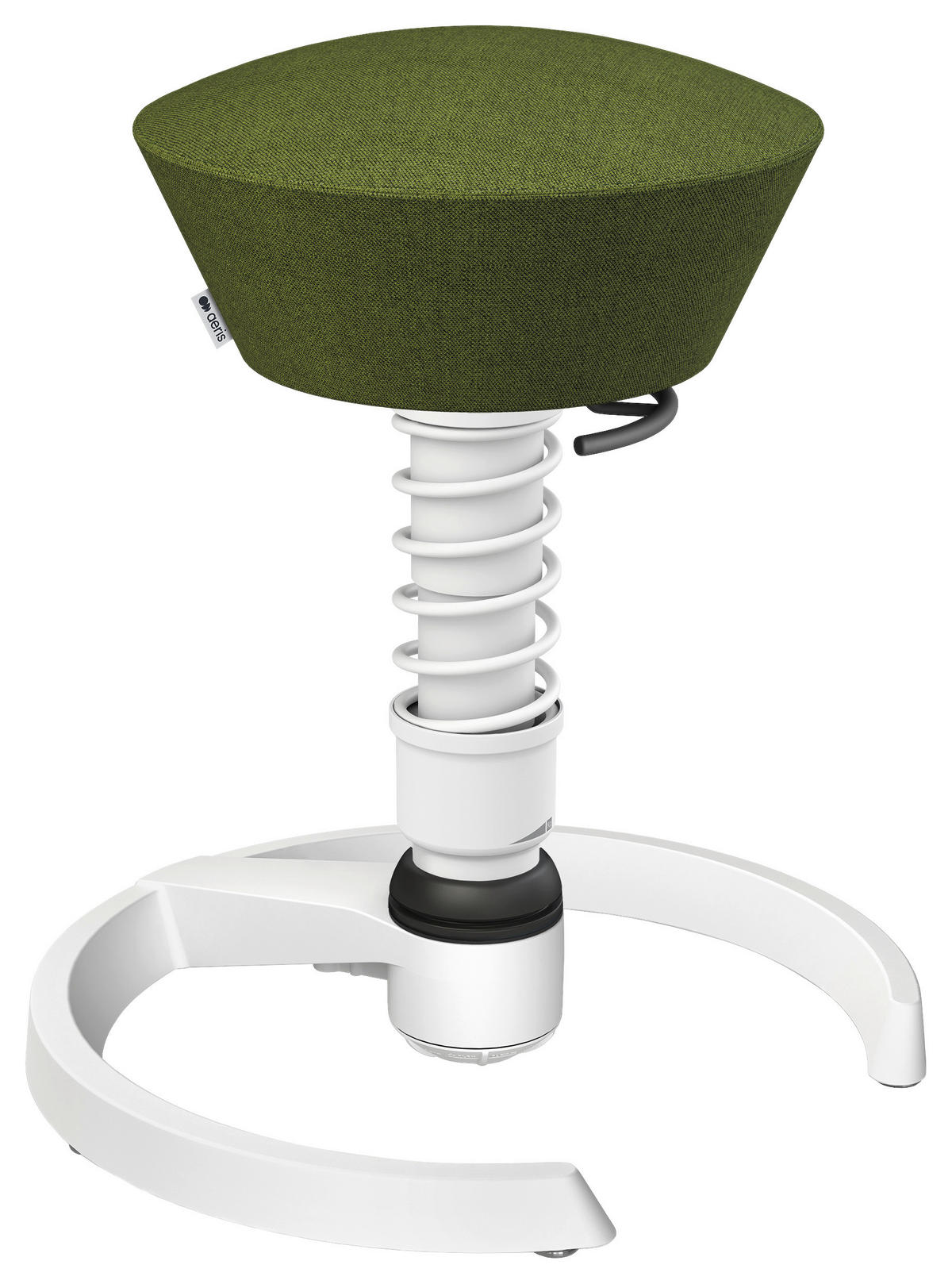 BÜROHOCKER 55/45,66/55 cm  - Weiß/Grün, MODERN, Textil/Metall (55/45,66/55cm) - Aeris