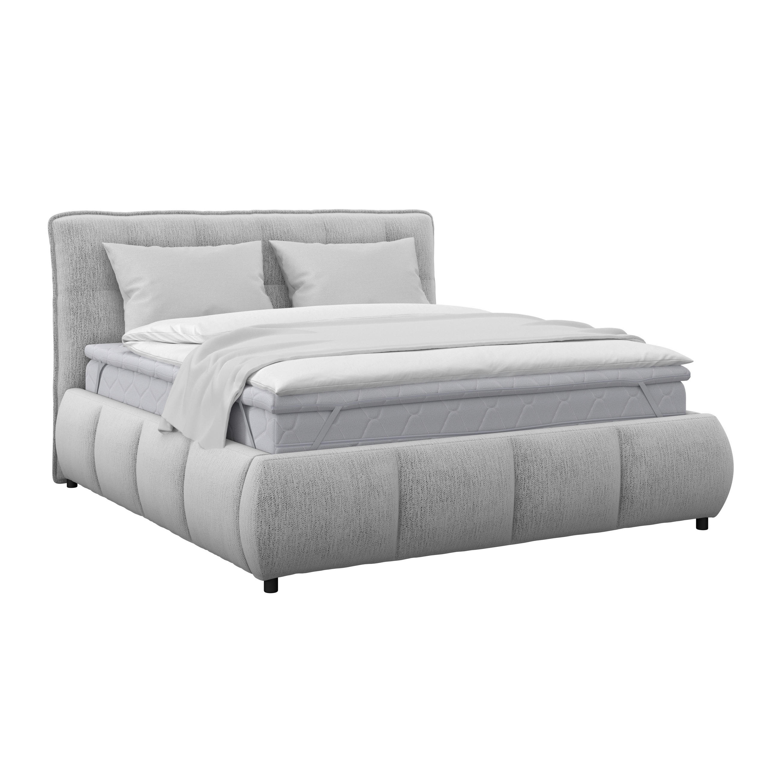 Polsterbett Limo Hellgrau 140x200 Cm