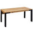 SCHREIBTISCH - Eichefarben/Schwarz, Natur, Holz/Metall (160/75/80cm) - Landscape SCHREIBTISCH - Eichefarben/Schwarz, Natur, Holz/Metall (160/75/80cm) - Landscape