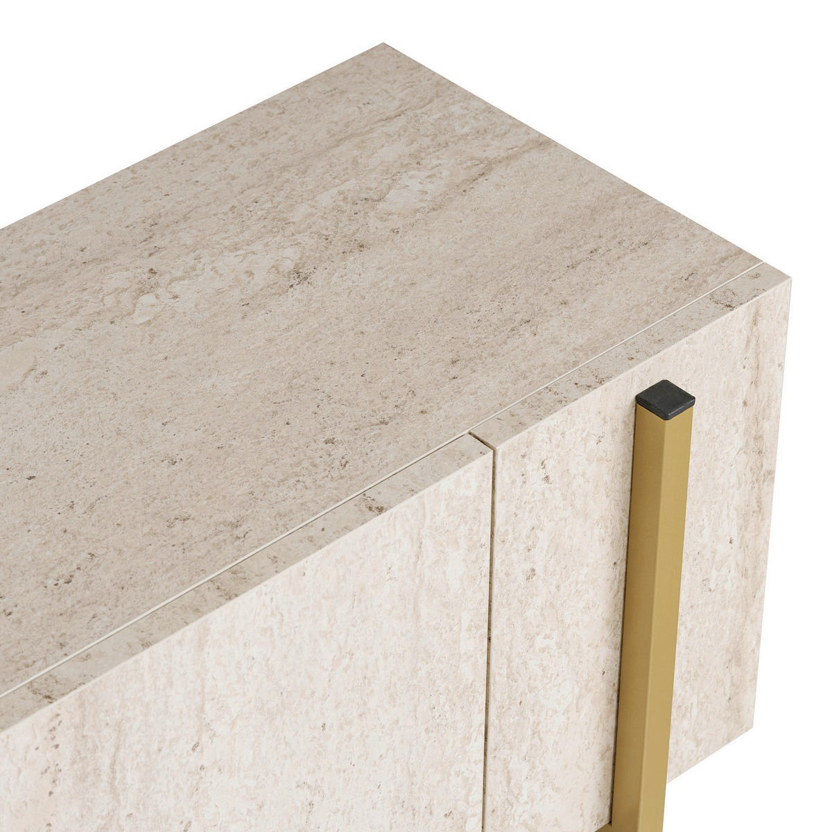 TV-ELEMENT Holzwerkstoff Goldfarben, Elfenbein  - Elfenbein/Goldfarben, MODERN, Holzwerkstoff (180/45/30cm) - MID.YOU