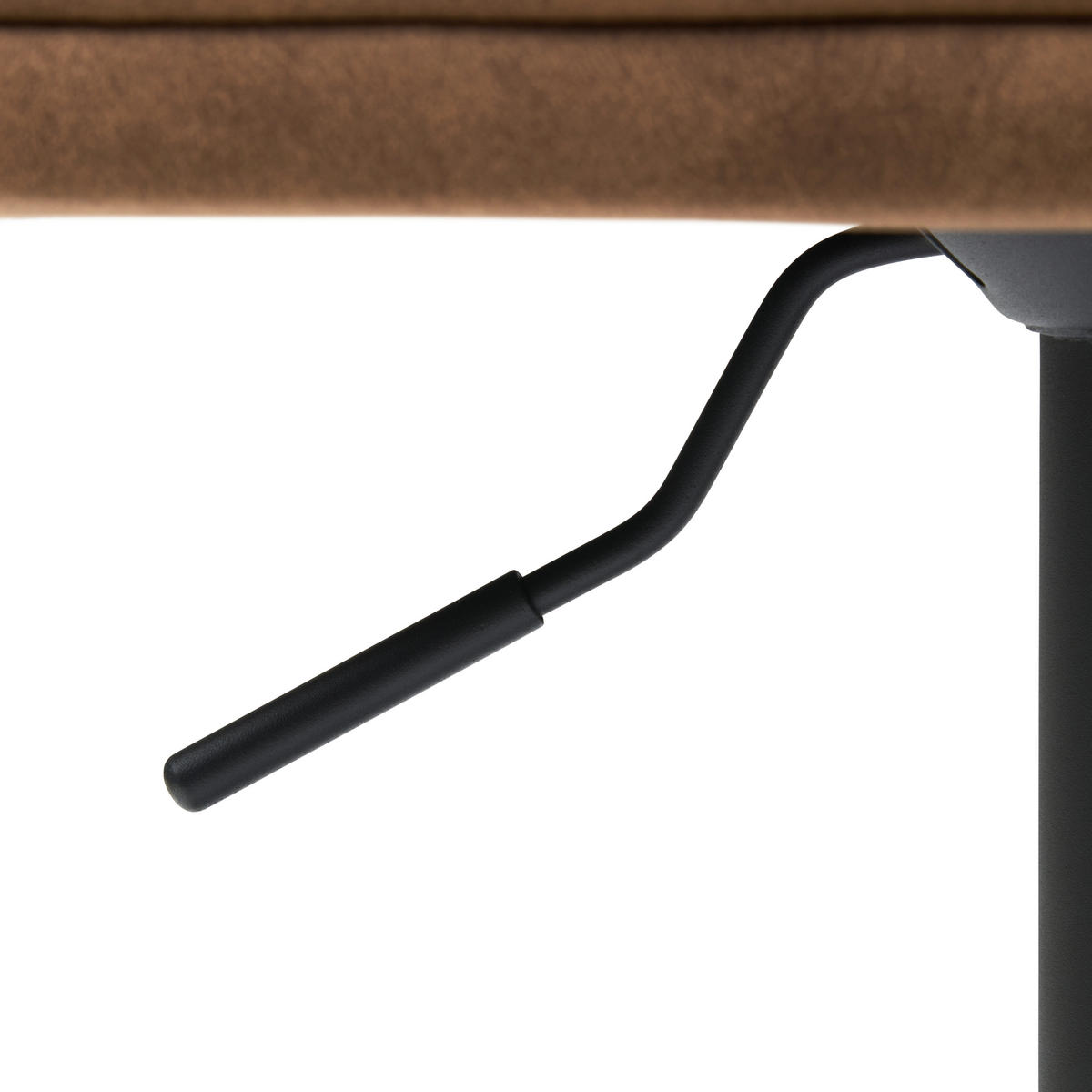 BARHOCKER in Metall, Textil Braun, Schwarz  - Schwarz/Braun, KONVENTIONELL, Textil/Metall (50/90-111/51cm) - MID.YOU