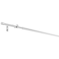 VORHANGSTANGENSET 120-210 cm  - Grau Hochglanz, Basics, Metall (120-210cm) - Homeware