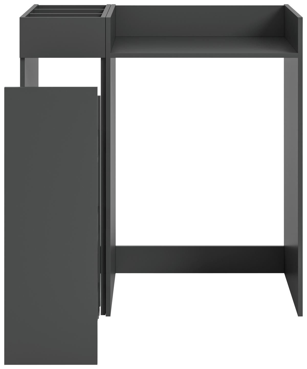 WASCHMASCHINENSCHRANK 95/101/60 cm Anthrazit  - Weiss/Anthrazit, Basics, Holzwerkstoff/Kunststoff (95/101/60cm) - MID.YOU