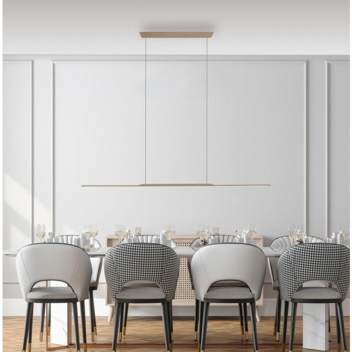 LED SVJETILJKA VISEĆA    125/2,5/150 cm     - brončane boje, Design, metal/plastika (125/2,5/150cm)