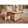 COUCHTISCH in Holz, Metall, Holzwerkstoff 120/70/42 cm  - Wildeiche/Eichefarben, MODERN, Holz/Holzwerkstoff (120/70/42cm) - Dieter Knoll