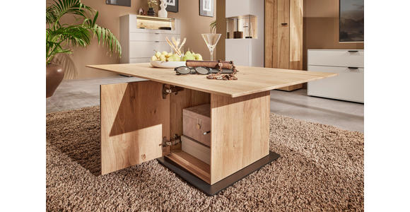 COUCHTISCH in Holz, Metall, Holzwerkstoff 120/70/42 cm  - Wildeiche/Eichefarben, MODERN, Holz/Holzwerkstoff (120/70/42cm) - Dieter Knoll