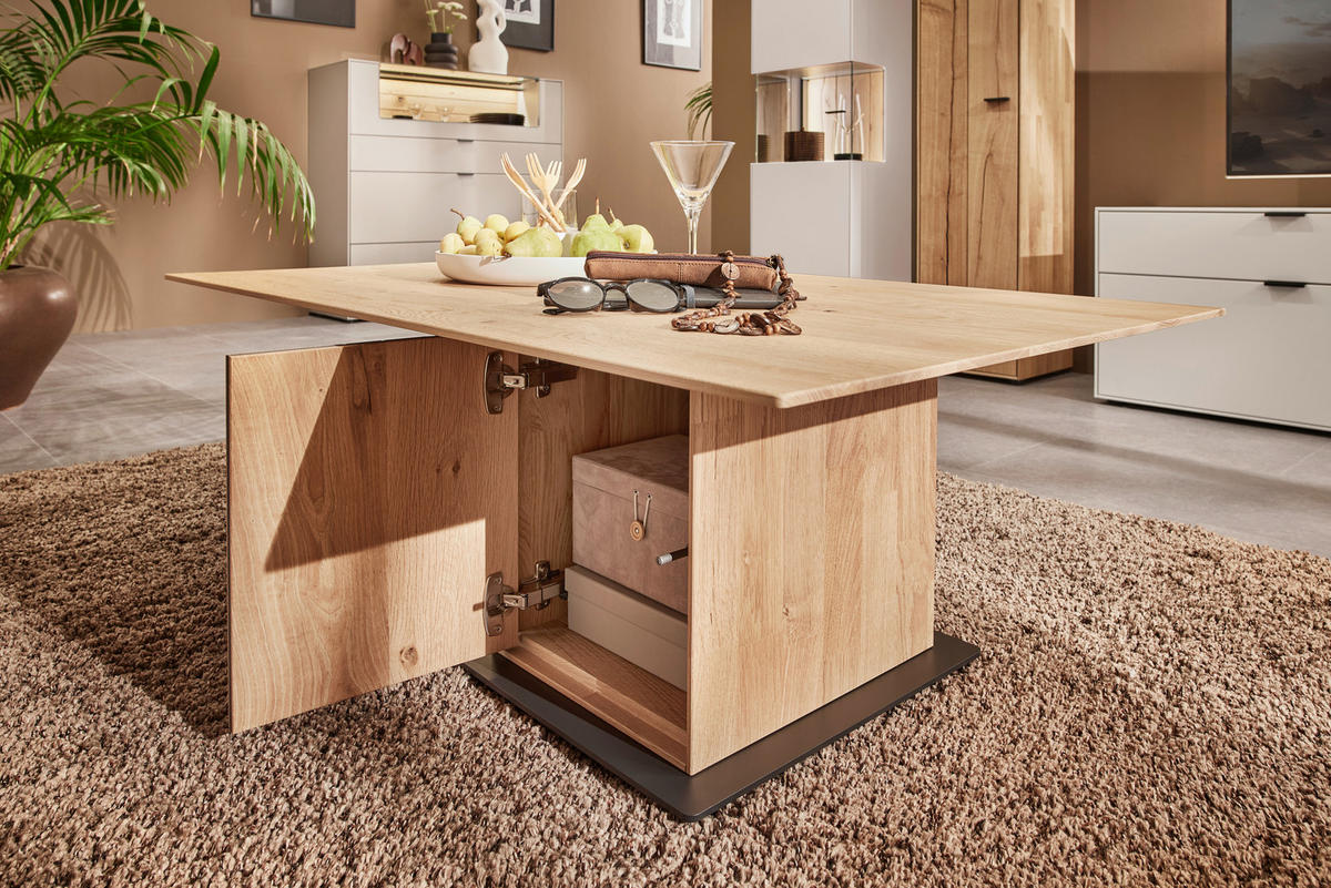 COUCHTISCH in Holz, Metall, Holzwerkstoff 120/70/42 cm  - Wildeiche/Eichefarben, MODERN, Holz/Holzwerkstoff (120/70/42cm) - Dieter Knoll