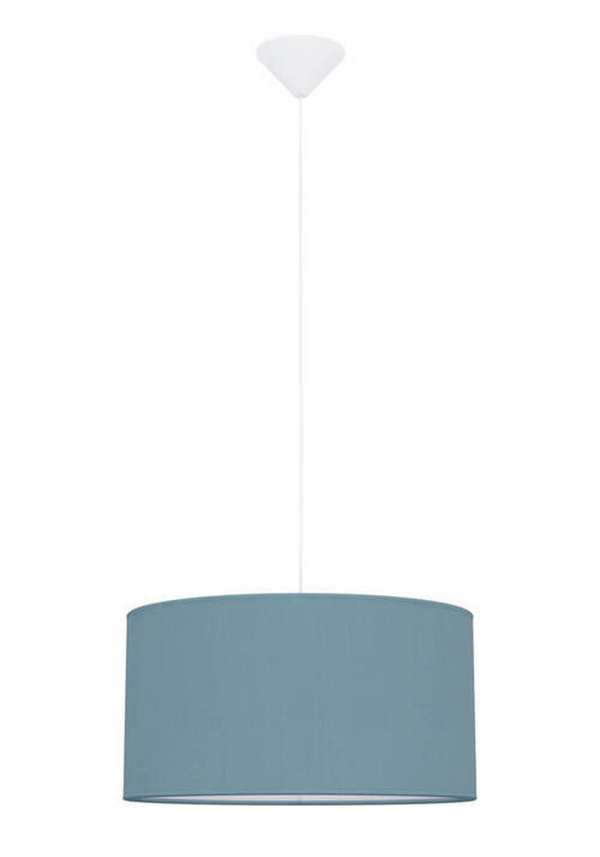 ZÁVĚSNÉ SVÍTIDLO,   - modrá, Basics, kov/textil (40/91cm)