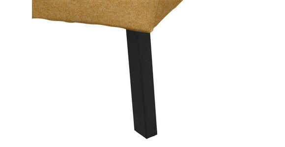ECKSOFA in Chenille Currygelb 205/280 cm - Currygelb/Schwarz, Design, Textil/Metall (205/280cm) - Xora