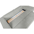 BIGSOFA Flachgewebe Naturfarben  - Chromfarben/Naturfarben, KONVENTIONELL, Textil/Metall (256/68/122cm) - Carryhome