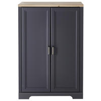 KOMMODE  in 86/127/38 cm  - Titanfarben/Graphitfarben, KONVENTIONELL, Holzwerkstoff/Metall (86/127/38cm) - Carryhome