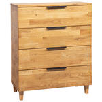 KOMMODE  in 80/100/40 cm  - Eichefarben/Erlefarben, Natur, Holz/Metall (80/100/40cm) - Linea Natura