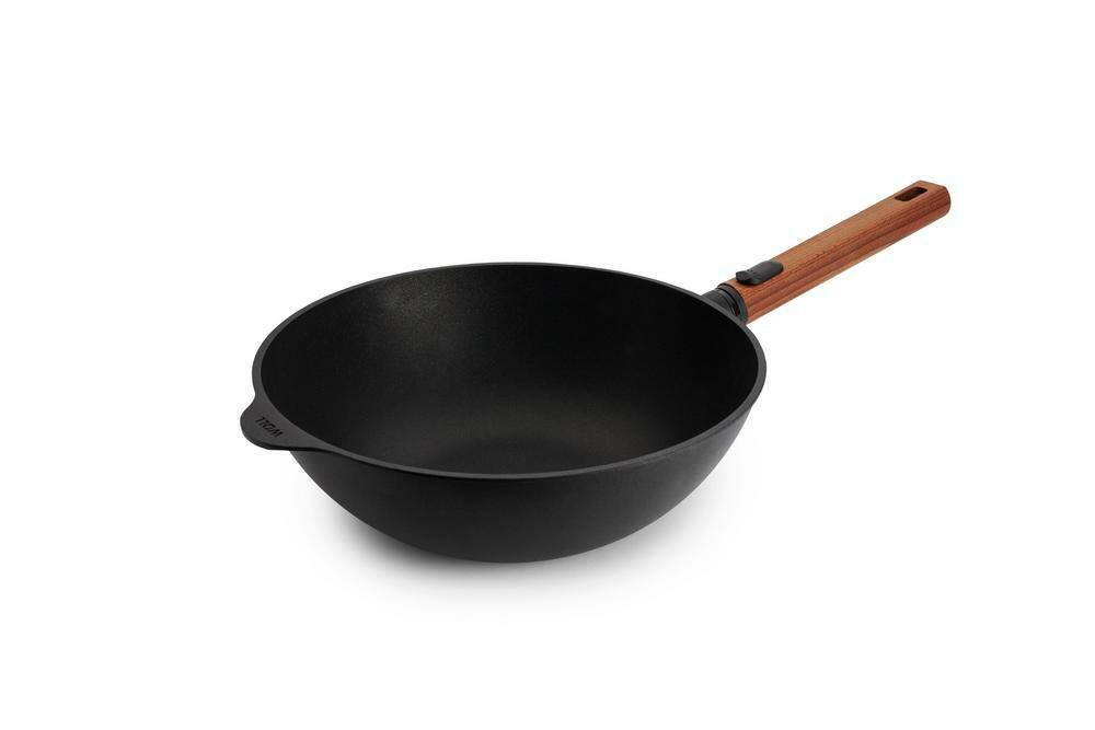 WOKPFANNE Eco Logic 28 cm  - Anthrazit, Basics, Metall (28cm) - WOLL