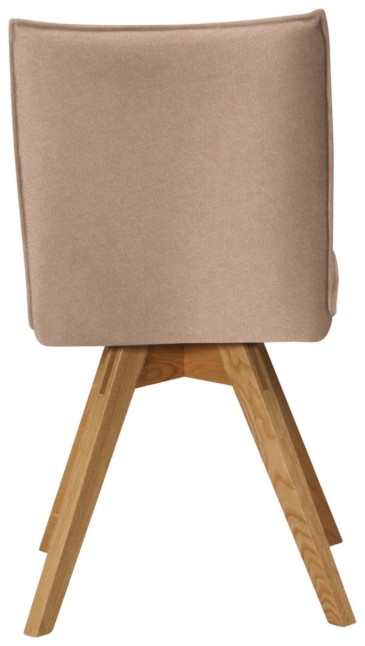 STUHL  in Lederlook, Mikrofaser  - Eichefarben/Beige, Konventionell, Holz/Textil (60/91/61cm) - Moderano