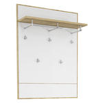 GARDEROBENPANEEL 80,8/108,4/23 cm  - Eichefarben/Weiß, Design, Glas/Holzwerkstoff (80,8/108,4/23cm) - Voleo