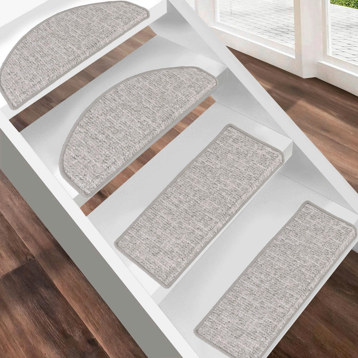 STUFENMATTE in Hellgrau  - Hellgrau, Basics, Textil (65/23.5cm) - Esposa