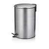 TRETEIMER 12 l  Metall  - Edelstahlfarben/Schwarz, KONVENTIONELL, Kunststoff/Metall (25/38cm) - Kela