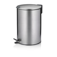 TRETEIMER 12 l  Metall  - Edelstahlfarben/Schwarz, KONVENTIONELL, Kunststoff/Metall (25/38cm) - Kela