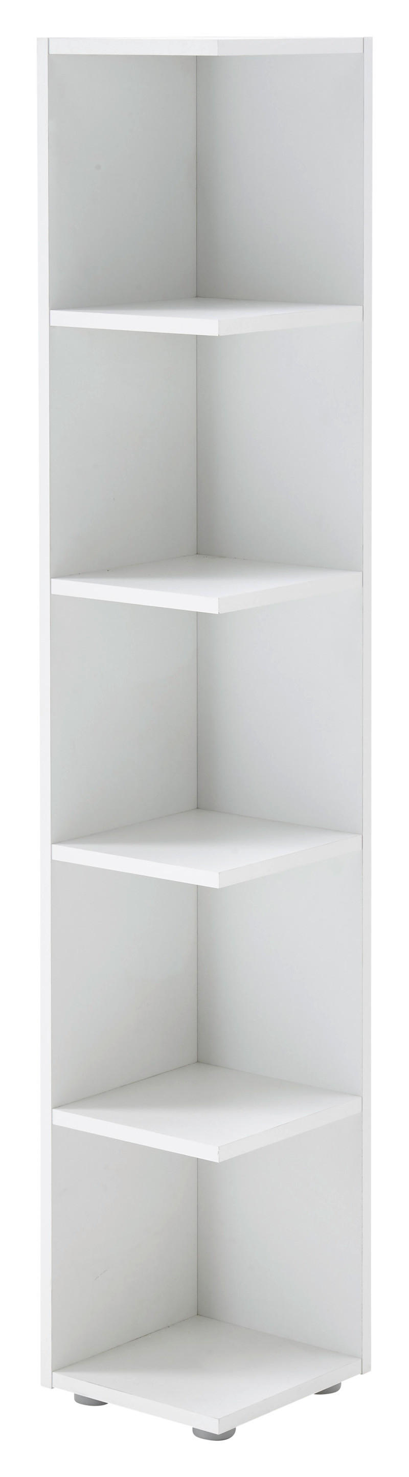 ECKREGAL Weiß  - Weiß/Grau, Basics, Holzwerkstoff/Kunststoff (24/142/26cm) - MID.YOU