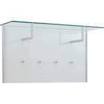 GARDEROBENPANEEL 102/57/32,5 cm  - Klar/Alufarben, Design, Glas/Metall (102/57/32,5cm) - Dieter Knoll