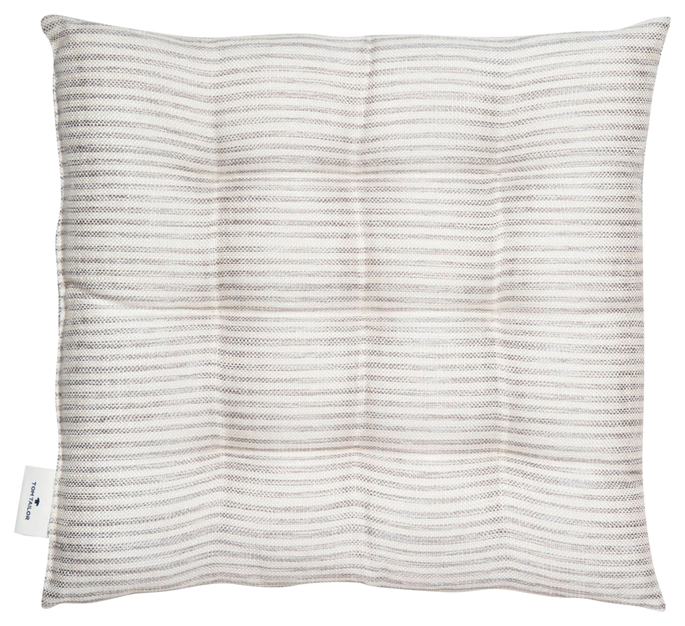 SITTKUDDE  40/40 cm   - ljusgrå/grå, Klassisk, textil (40/40cm) - Tom Tailor