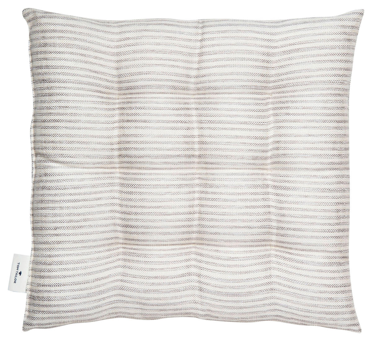 SITZKISSEN  40/40 cm   - Hellgrau/Grau, KONVENTIONELL, Textil (40/40cm) - Tom Tailor