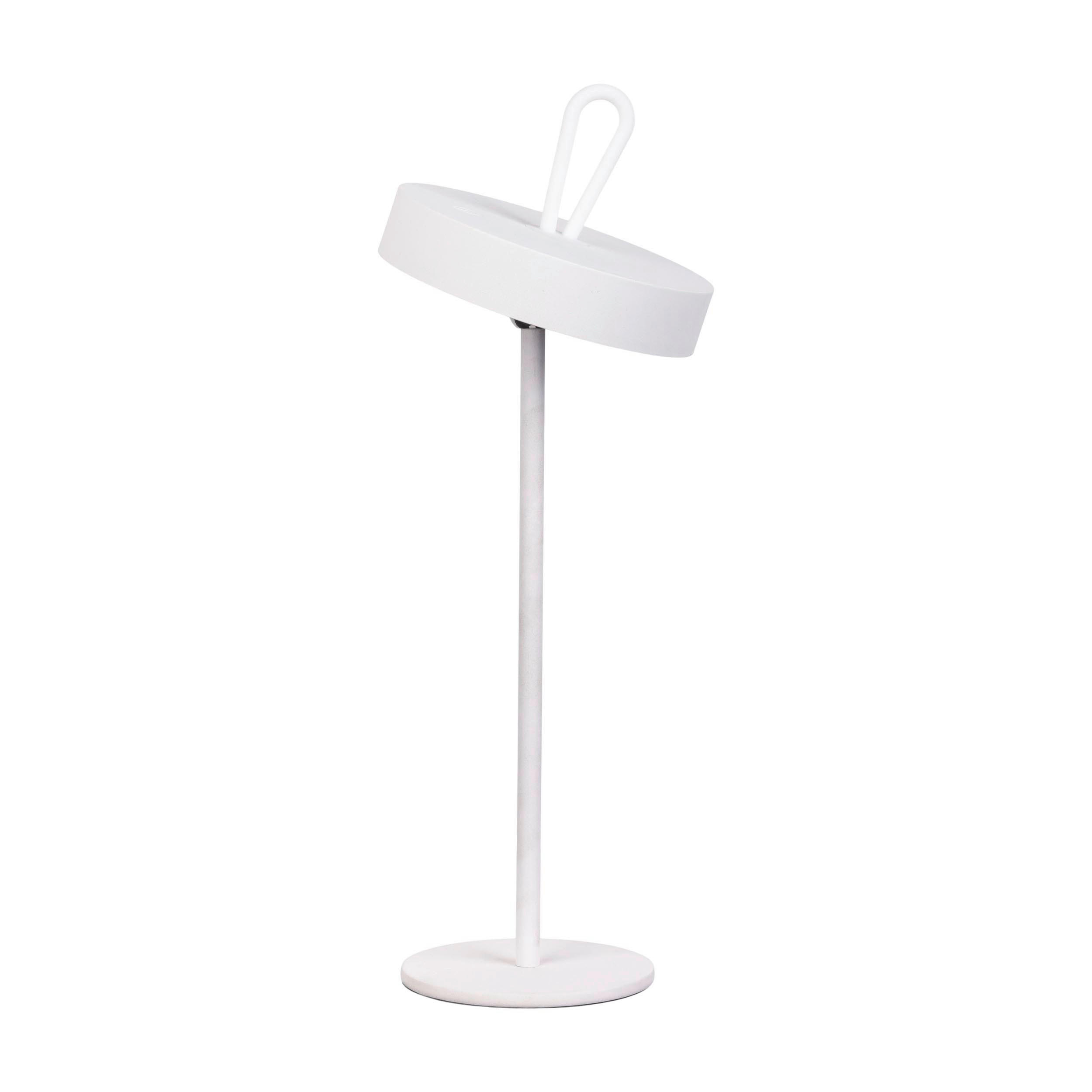 AKKU-TISCHLEUCHTE 12,5/35 cm   - Weiß, Design, Kunststoff/Metall (12,5/35cm) - Näve