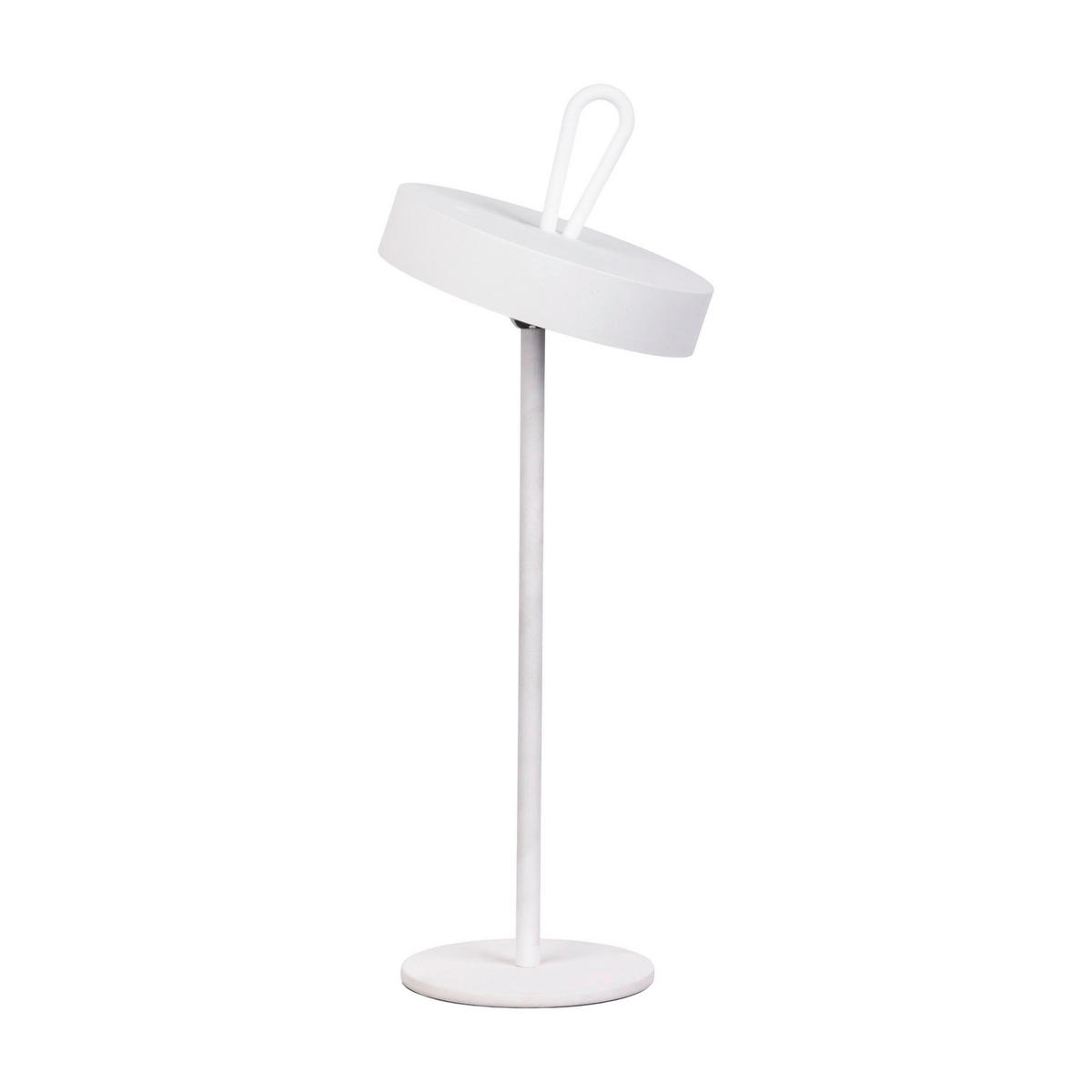 AKKU-TISCHLEUCHTE 12,5/35 cm   - Weiß, Design, Kunststoff/Metall (12,5/35cm) - Näve