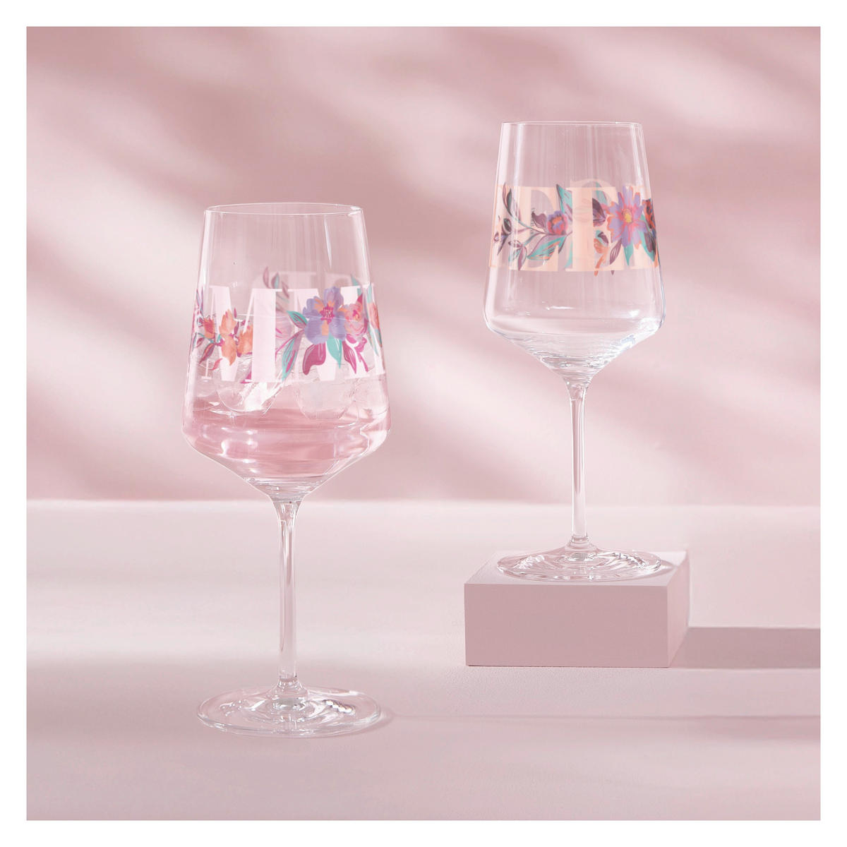 GLÄSERSET Sommersonett  2-teilig  - Pink/Transparent, Design, Glas (9.3/22.5cm) - Ritzenhoff