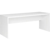 PÍSACÍ STÔL, biela s vysokým leskom, 180/69/75 cm - biela s vysokým leskom, Design, kompozitné drevo (180/69/75cm) - Xora